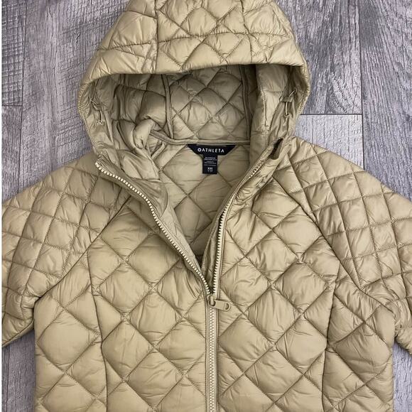 Athleta Rock Ridge Women's Jacket Quilted Hooded Puffer - Picture 7 of 10